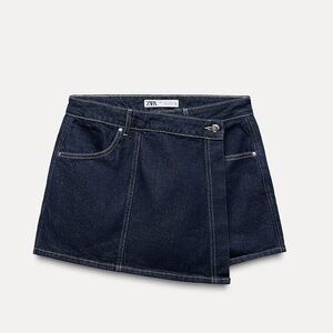 Zara WRAP DENIM SKORT